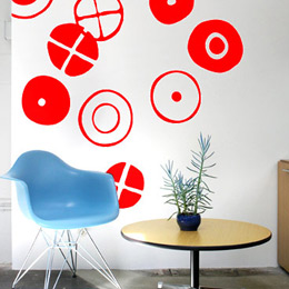 Stickers Design et Papier Peint Adhsif Circles XL par Charles EAMES - Stickers muraux Design originaux et indits